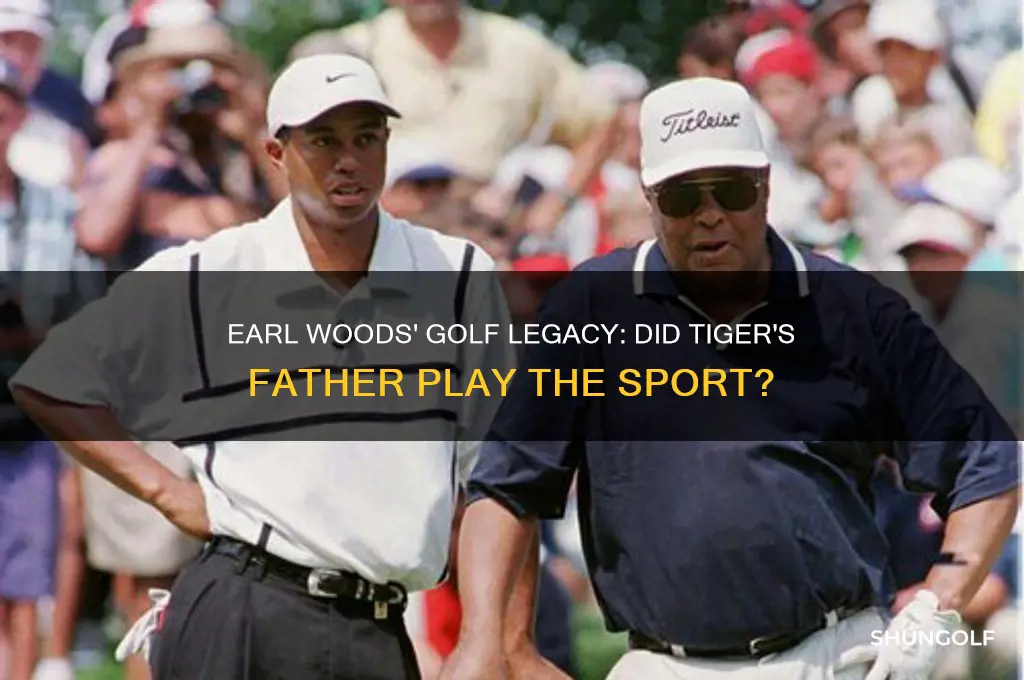 did earl woods play golf
