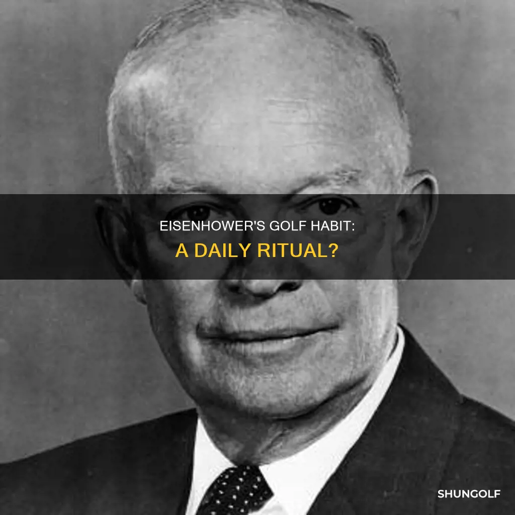 did eisenhower pla6 golf everyday