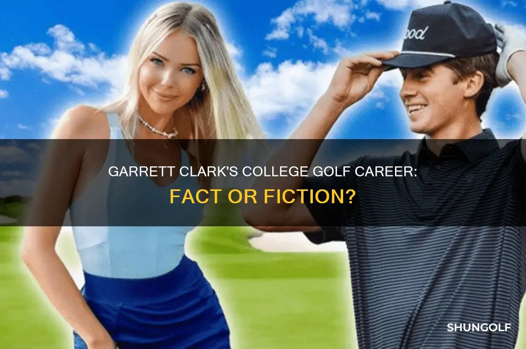 did garrett clark play college golf
