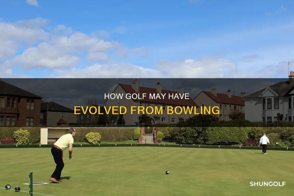 did golf evolve from bowling
