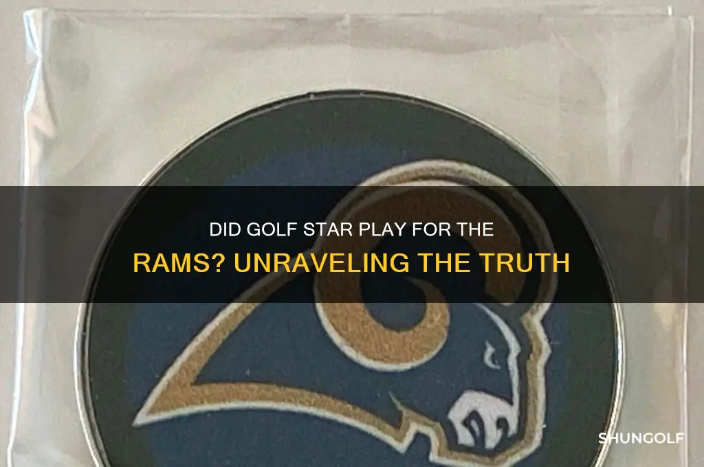 did golf play for the rams