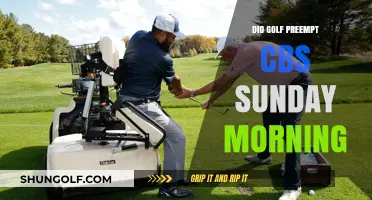 Golf: CBS Sunday Morning's Preemption