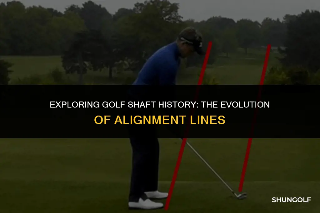 did golf shafts ever have alignment lines on it
