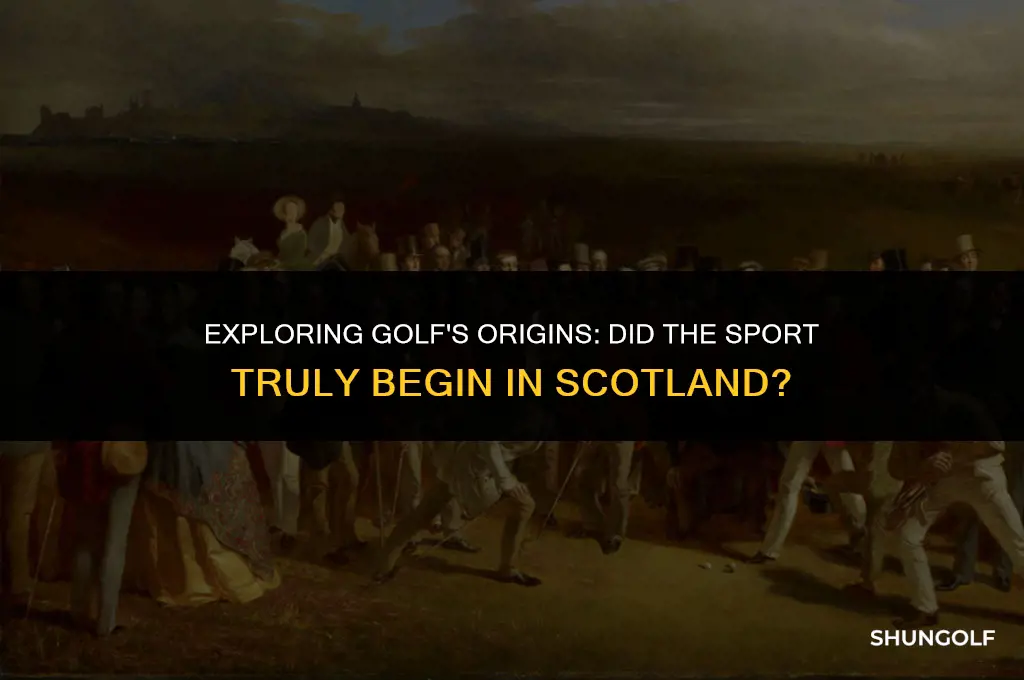 did golf start in scotland