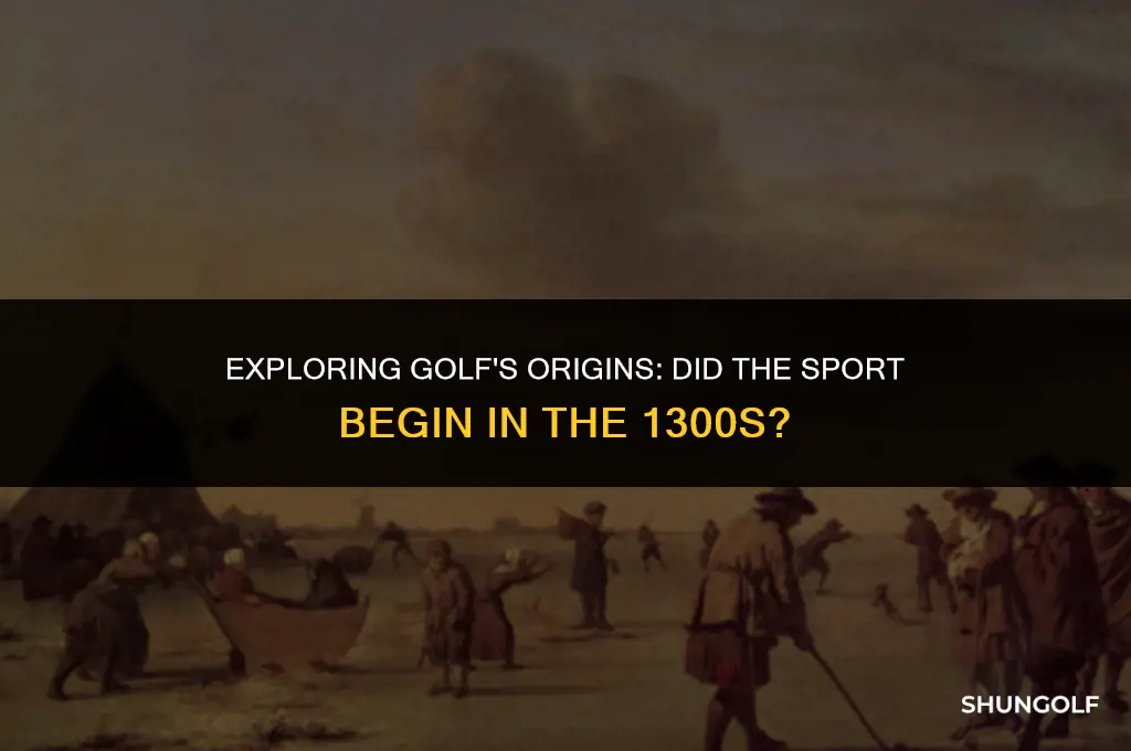 did golf start in the 1300