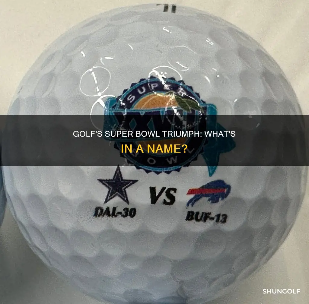 did golf win a super bowl
