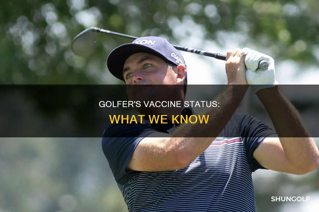 did golfer have vaccine