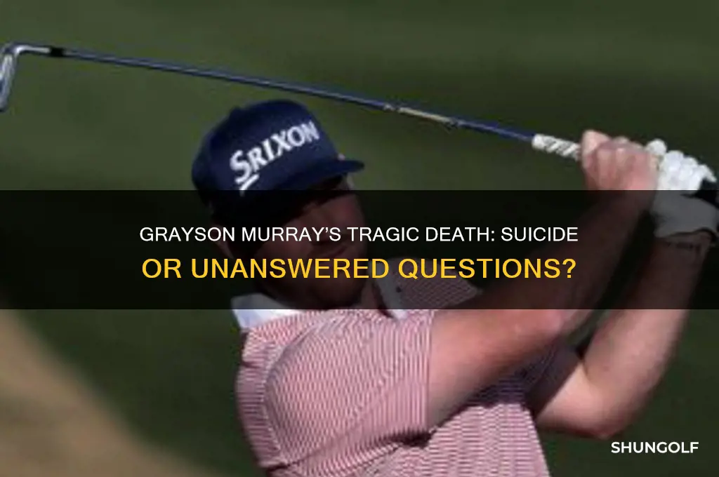 did grayson murray the golfer commit suicide