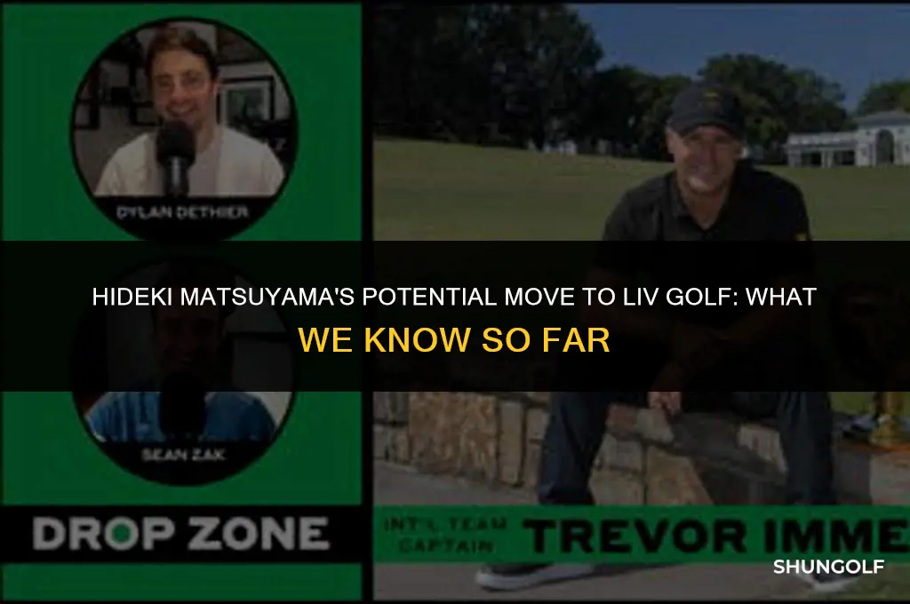 did hideki matsuyama join liv golf