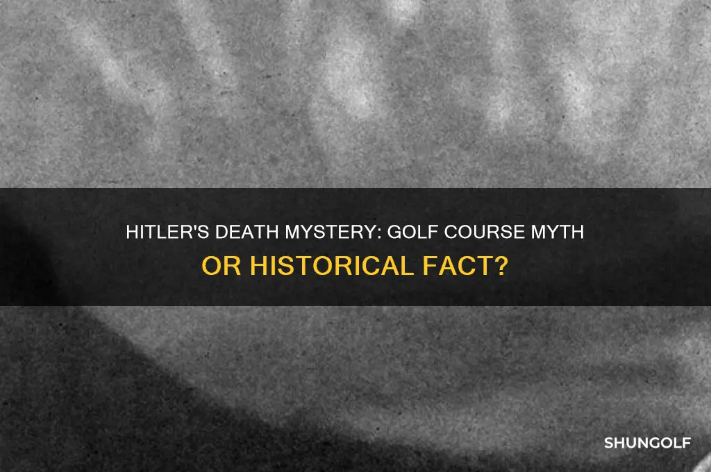 did hitler die on a golf course