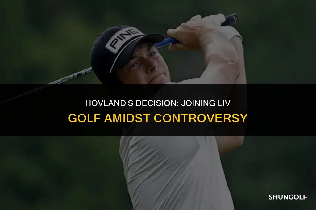 did hovland join liv golf