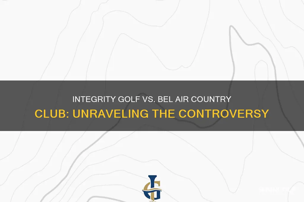 did integrity golf but bel air country club