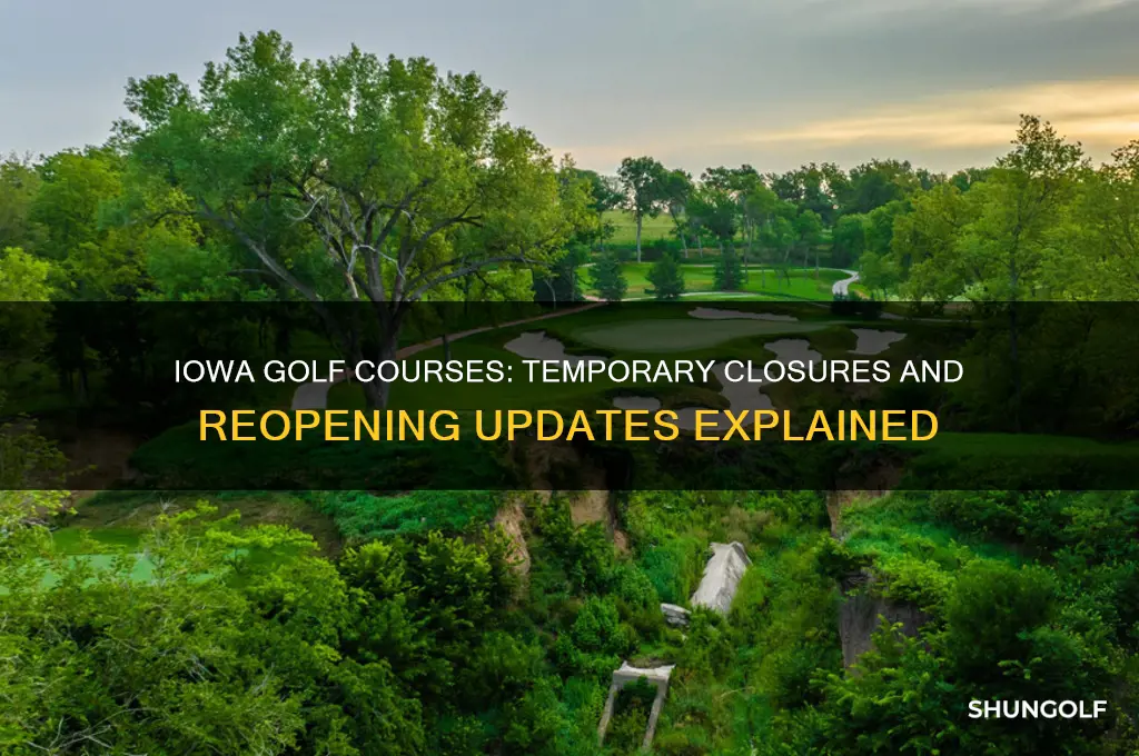 did iowa close golf courses