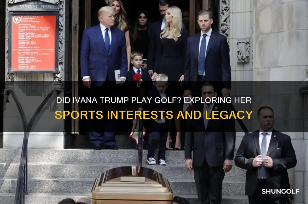 did ivana play golf