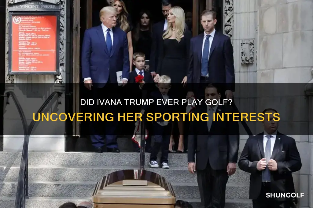 did ivana trump ever play golf