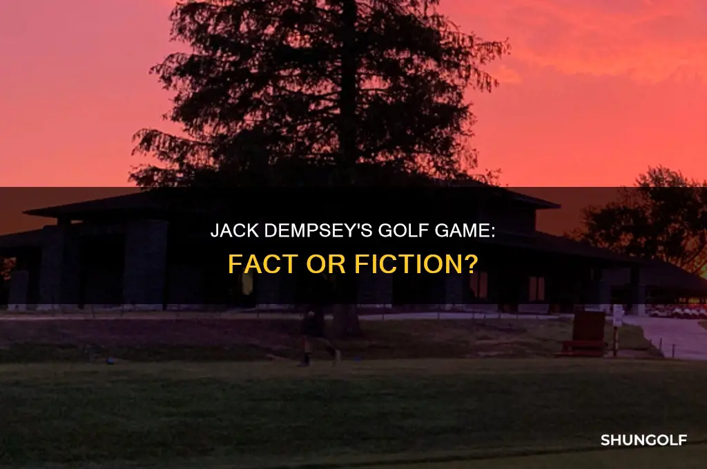 did jack dempsey play golf