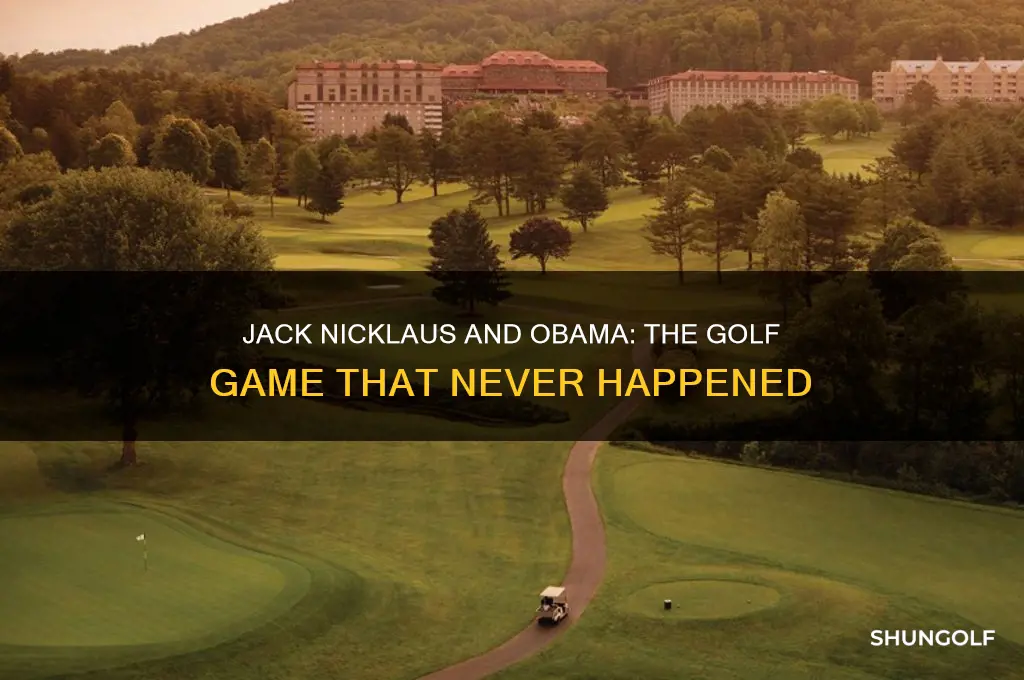 did jack nicklaus refuse to play golf with obama
