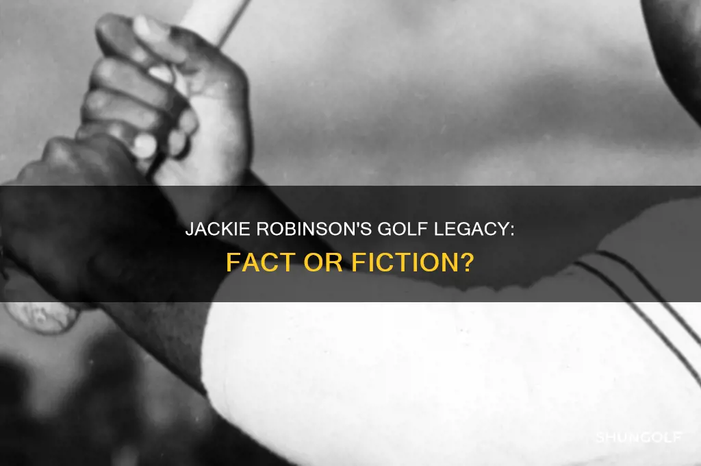 did jackie robinson play golf