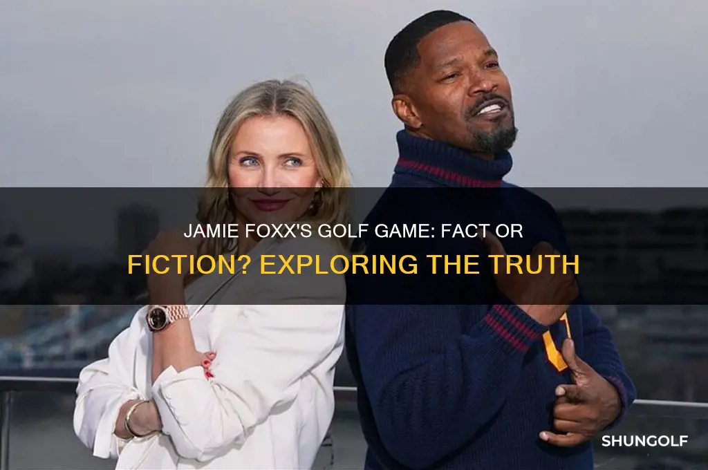 did jamie fox play golf
