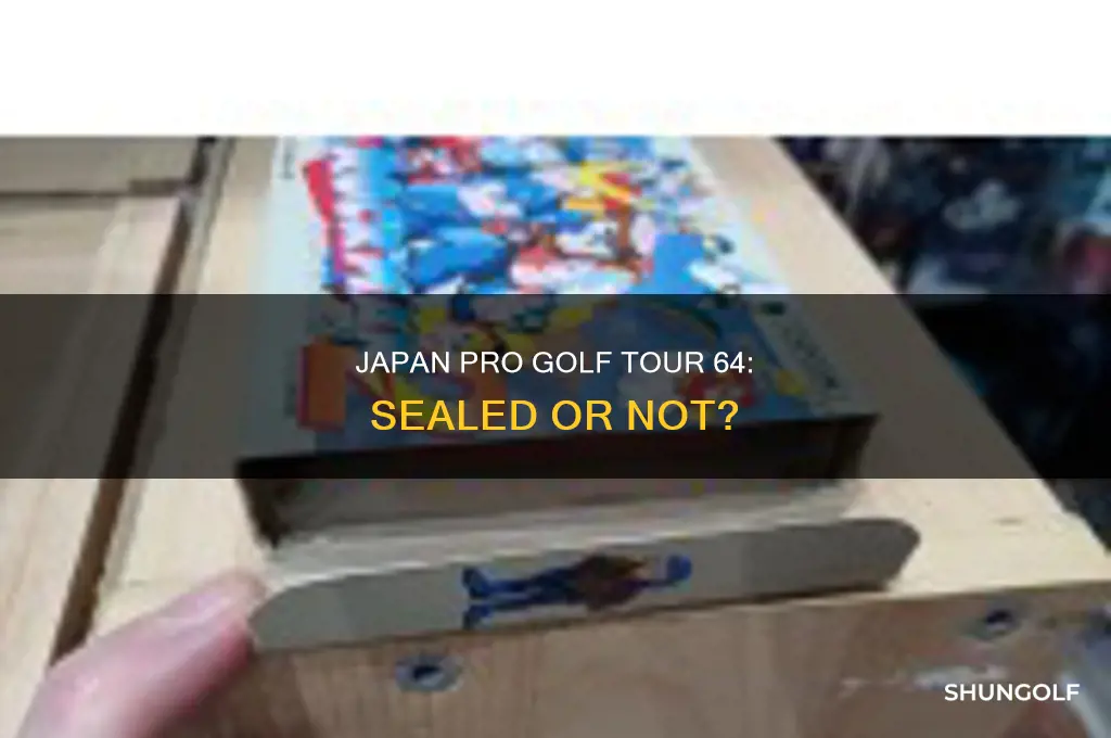 did japan pro golf tour 64 come sealed