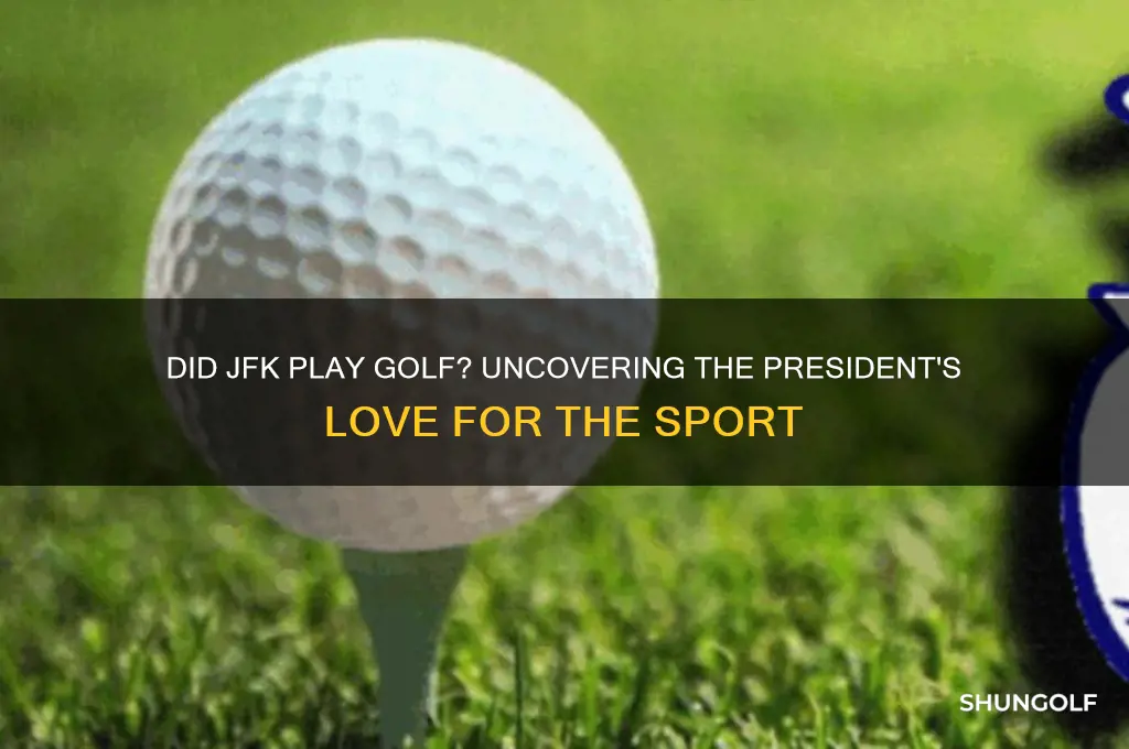 did jfk play golf