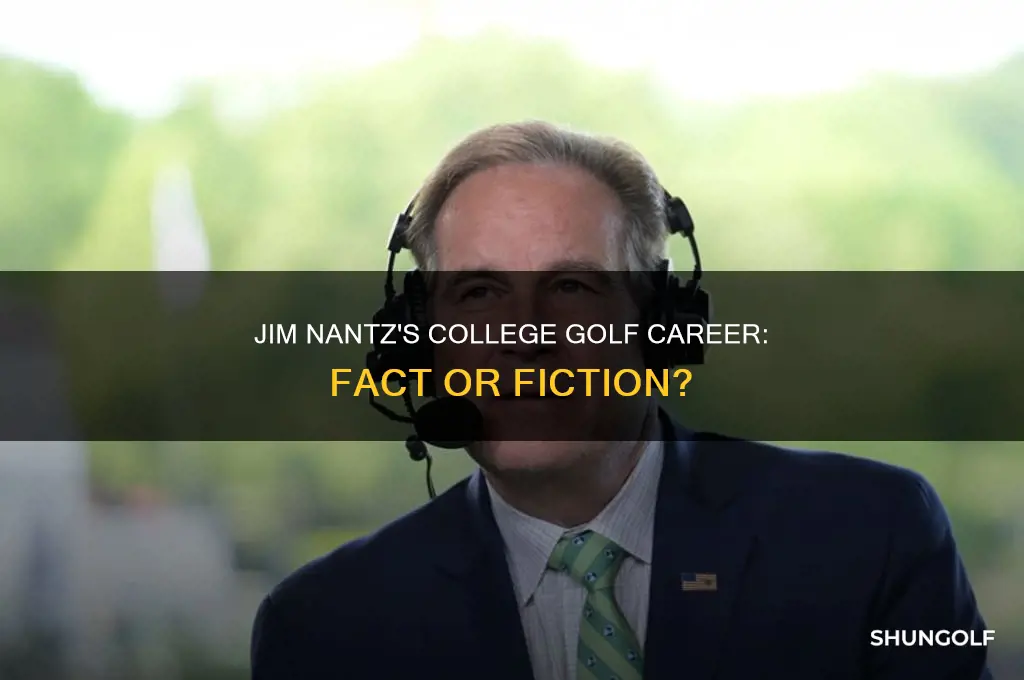 did jim nantz play college golf