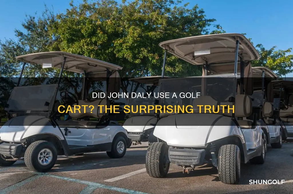 did john daly use a golf cart