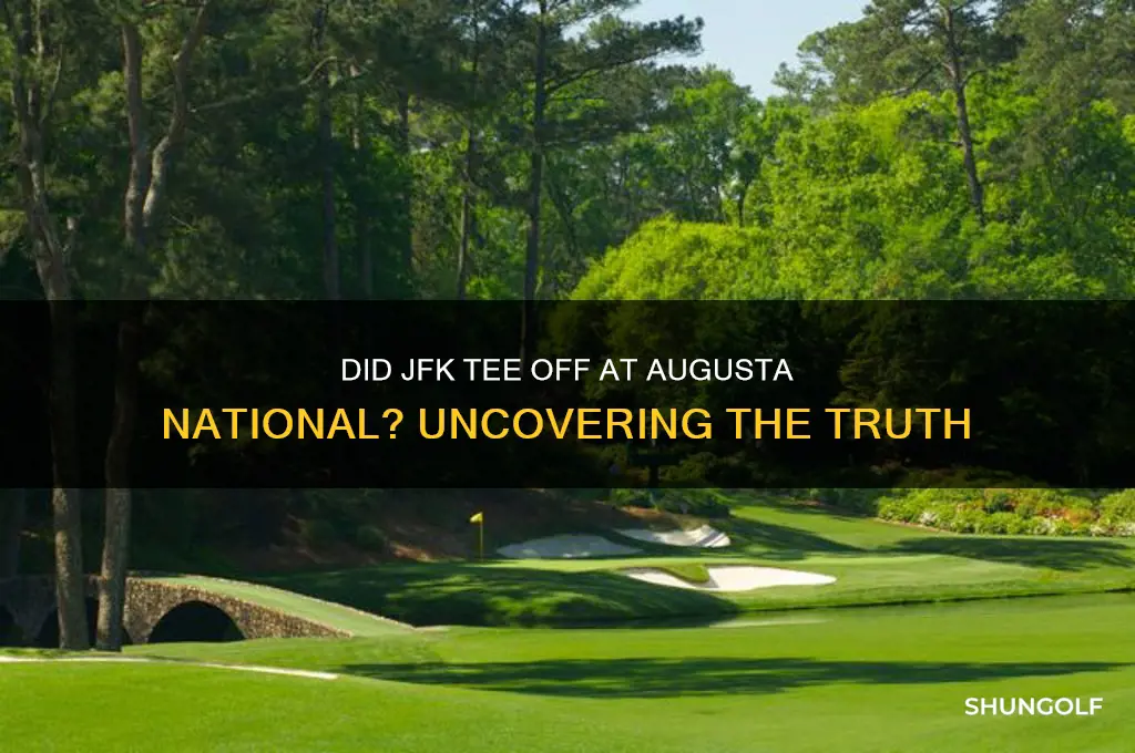 did john f kennedy play golf at augusta national