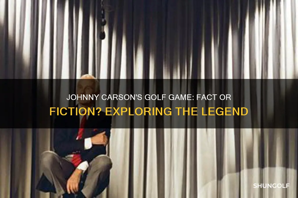 did johnny carson ever play golf