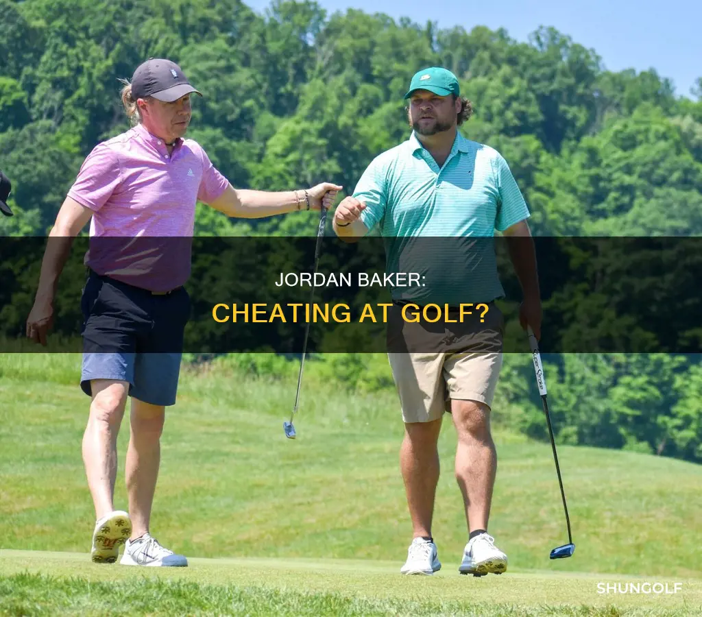 did jordan baker cheat at golf