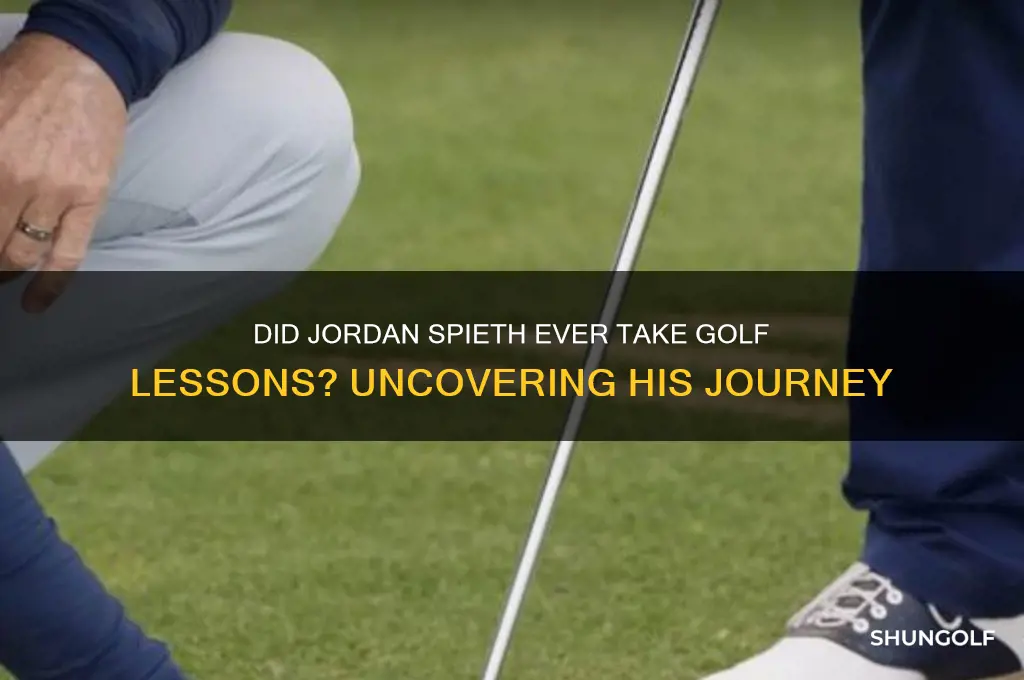 did jordan spieth ever take golf lessons