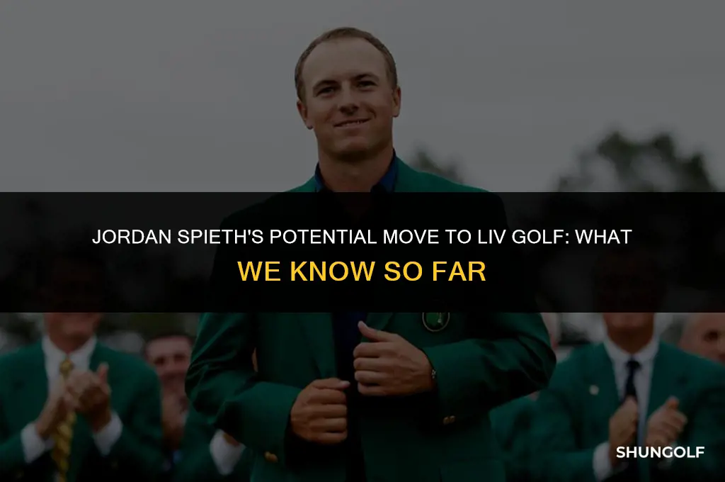 did jordan spieth go to liv golf