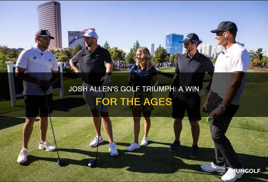 did josh allen win golf