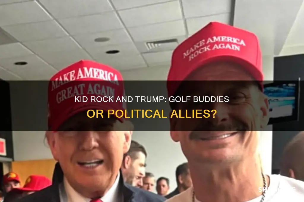 did kid rock play golf with trump