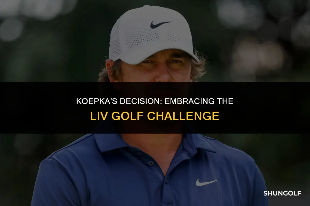 did koepka join liv golf