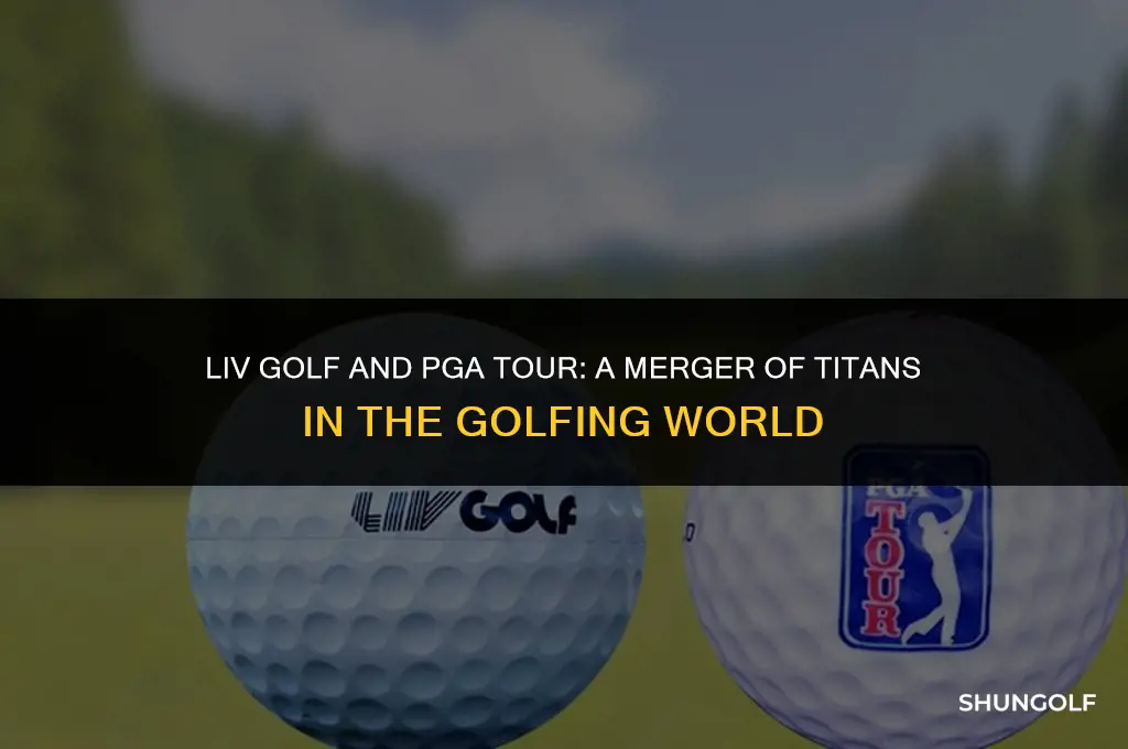 did liv golf merge with the pga