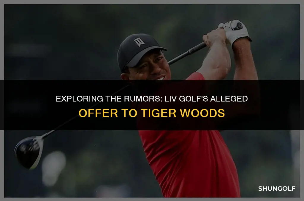 did liv golf offer tiger woods
