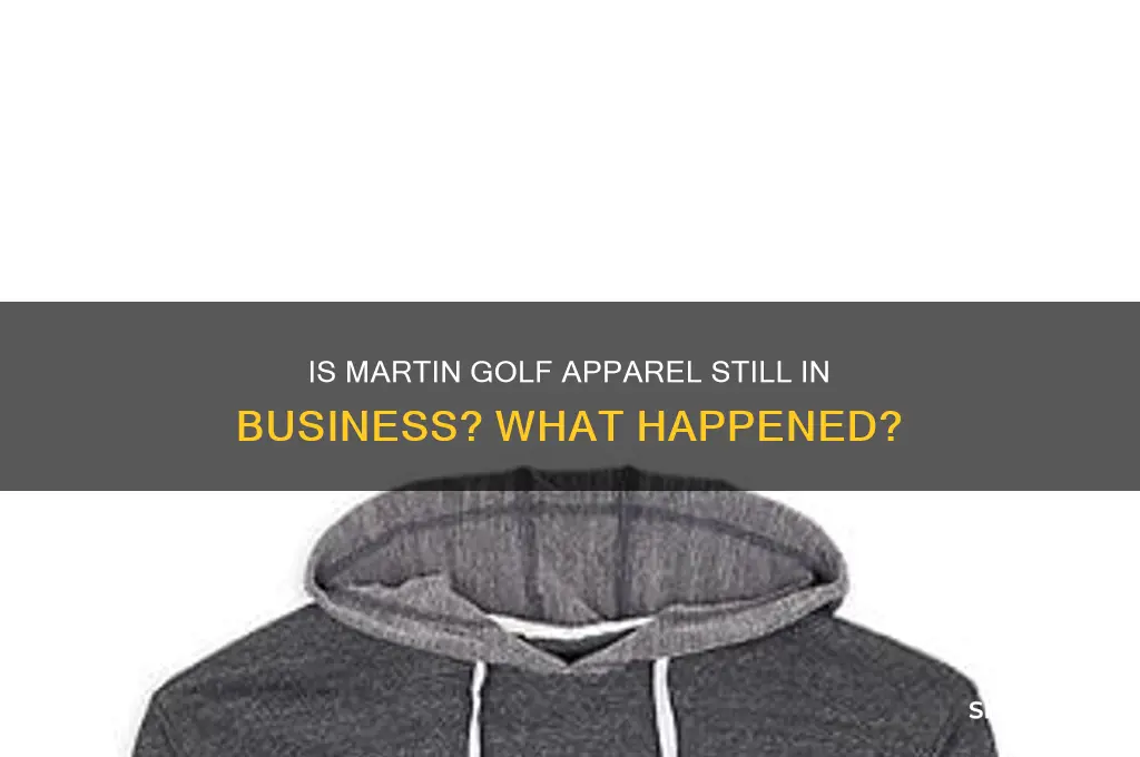 did martin golf apparel go out of business