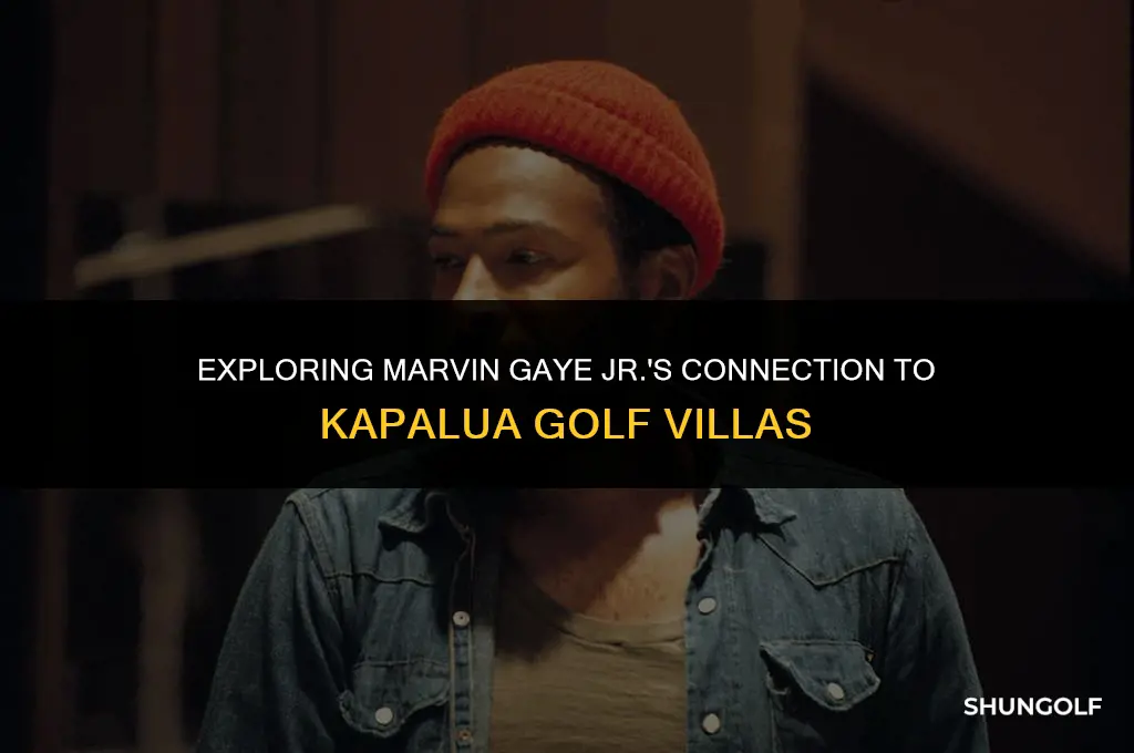 did marvin gaye jr live at the kapalua golf villas