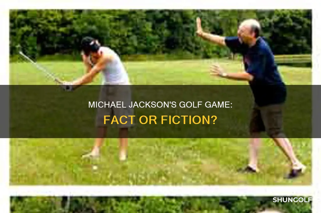 did michael jackson play golf