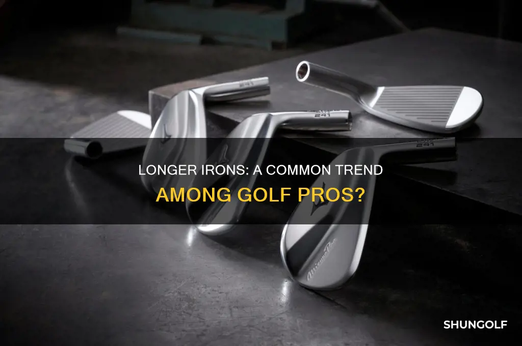 did most golf pros play with irons longer than standard