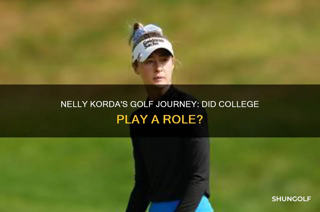 did nelly korda play college golf