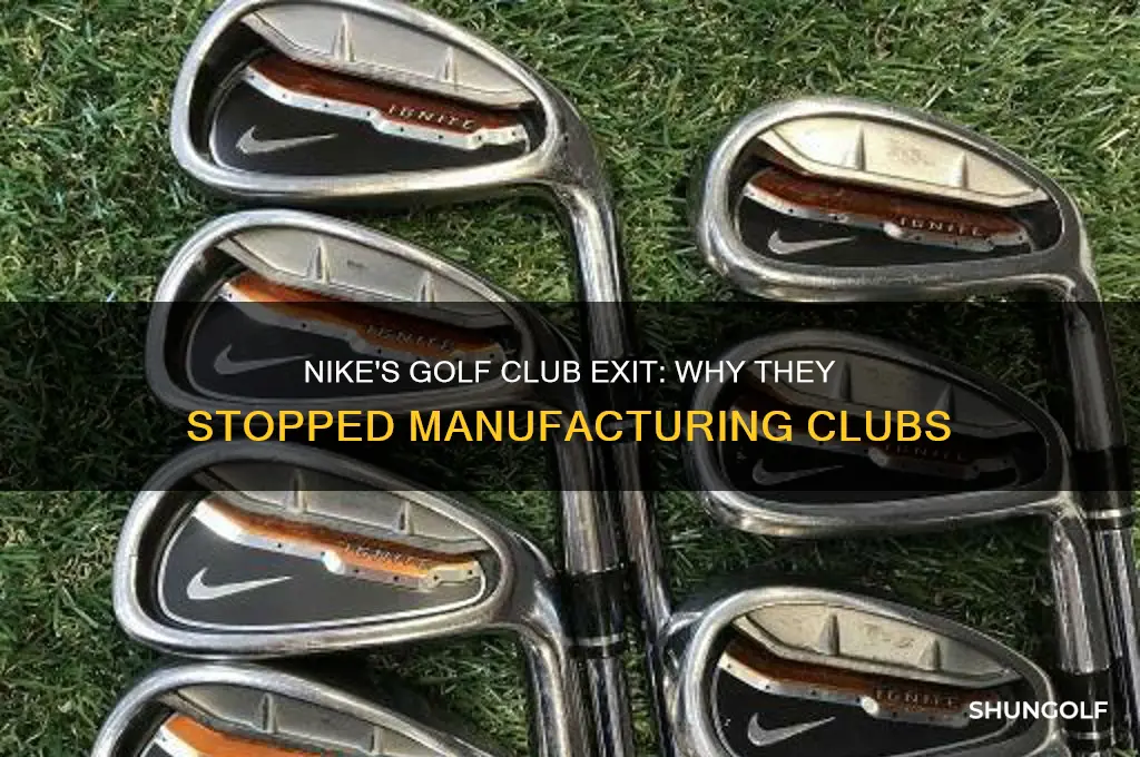 did nike quit making golf clubs