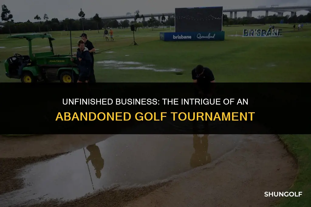 did not finish golf tournament