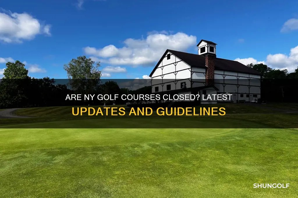 did ny close golf courses