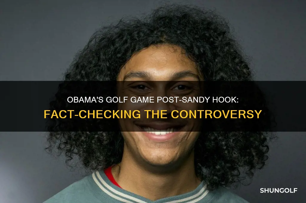 did obama go golfing after sandy hook