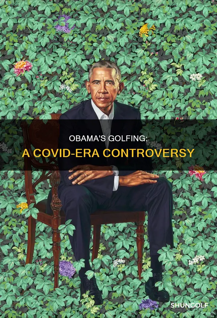 did obama go golfing during covid
