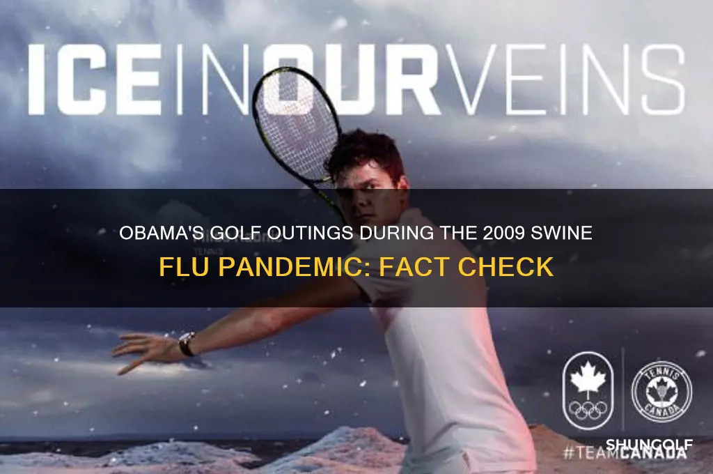 did obama go golfing during swine flu