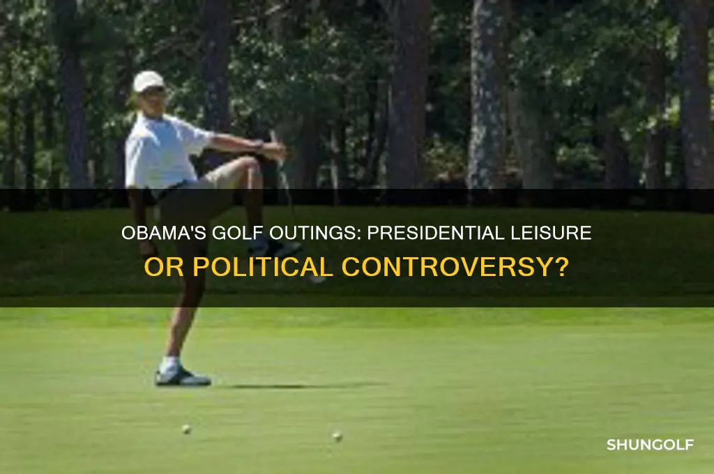 did obama go on golf trios while in office