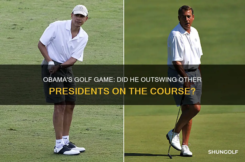 did obama golf more than any other president